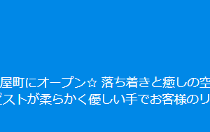 『アロマ・デ・バンビ』体験談。