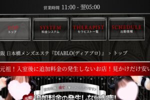 『ディアブロ(DIABLO)』のメンズエステ体験談