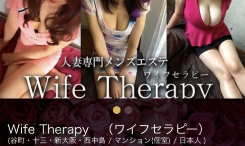 『ワイフセラピー(Wife Therapy)』体験談。