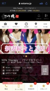 『ワイフセラピー(Wife Therapy)』体験談。